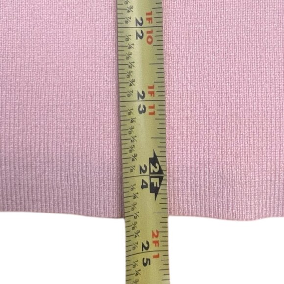 Women's New Directions Pink Short Flutter Sleeve Sweater - Picture 10 of 11